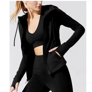 Carbon38 zip up hoodie fitted size small